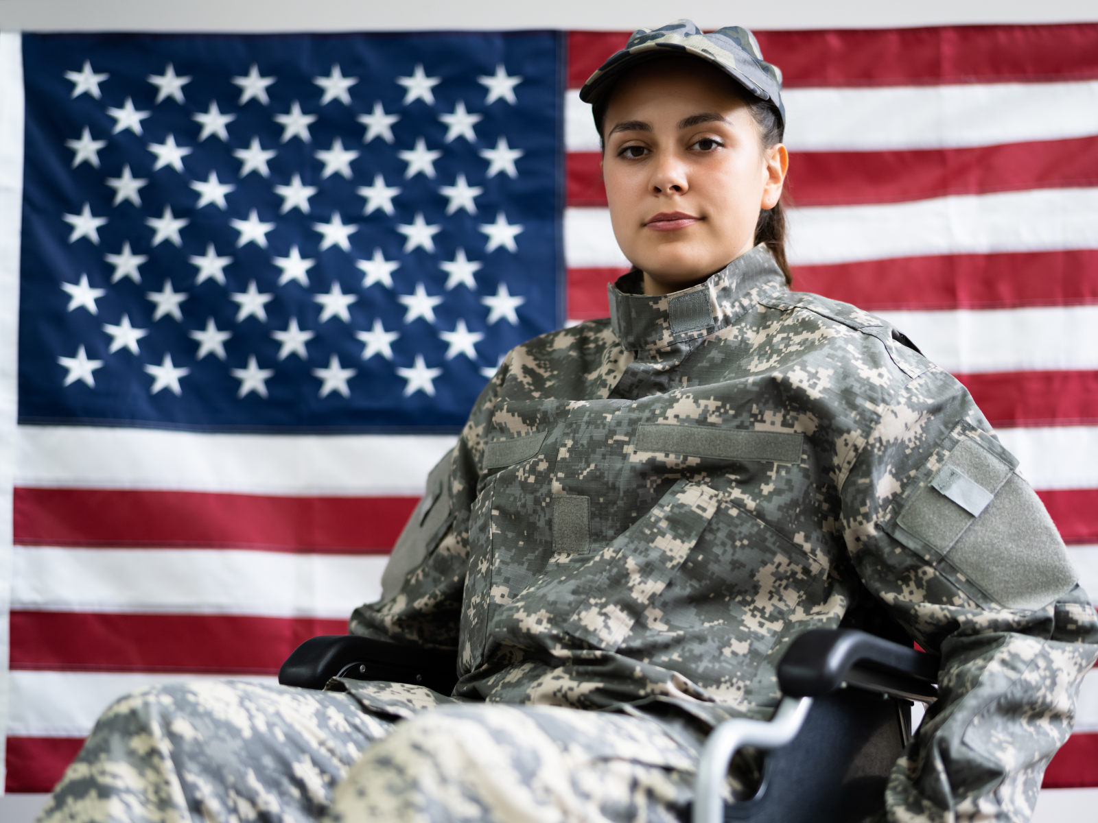 Disabled woman veteran
